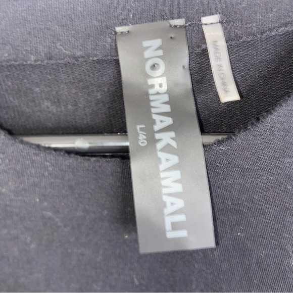 Norma Kamali Dropped Cold Shoulder Twill Shirt Size Large - Picture 4 of 5